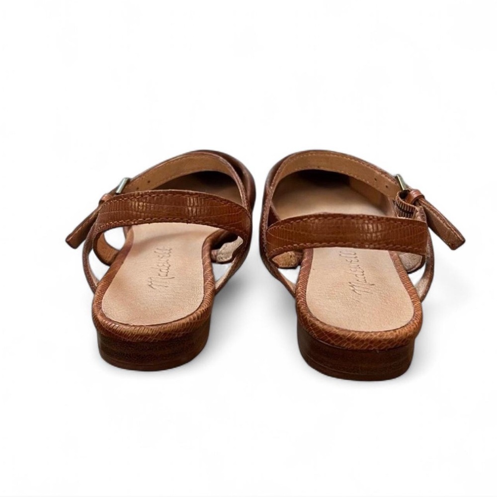 Madewell The Jeanne Slingback Flat in Lizard Embossed Leather - Picture 10 of 11